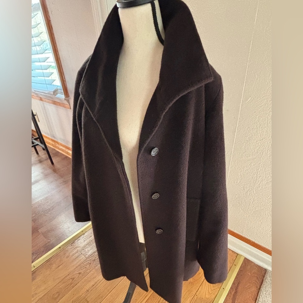Elegant Black Wool Coat